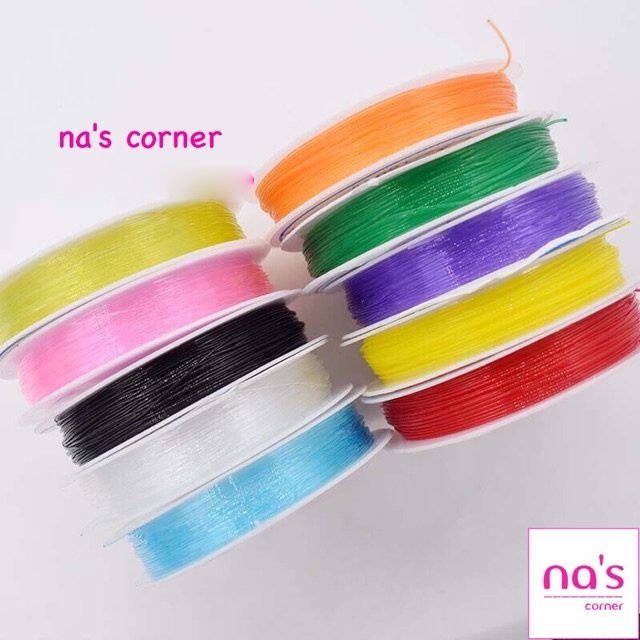 Dây cước thun xỏ vòng xâu vòng cước chun làm vòng tattoo choker, thắt vòng đan dây xỏ chuỗi