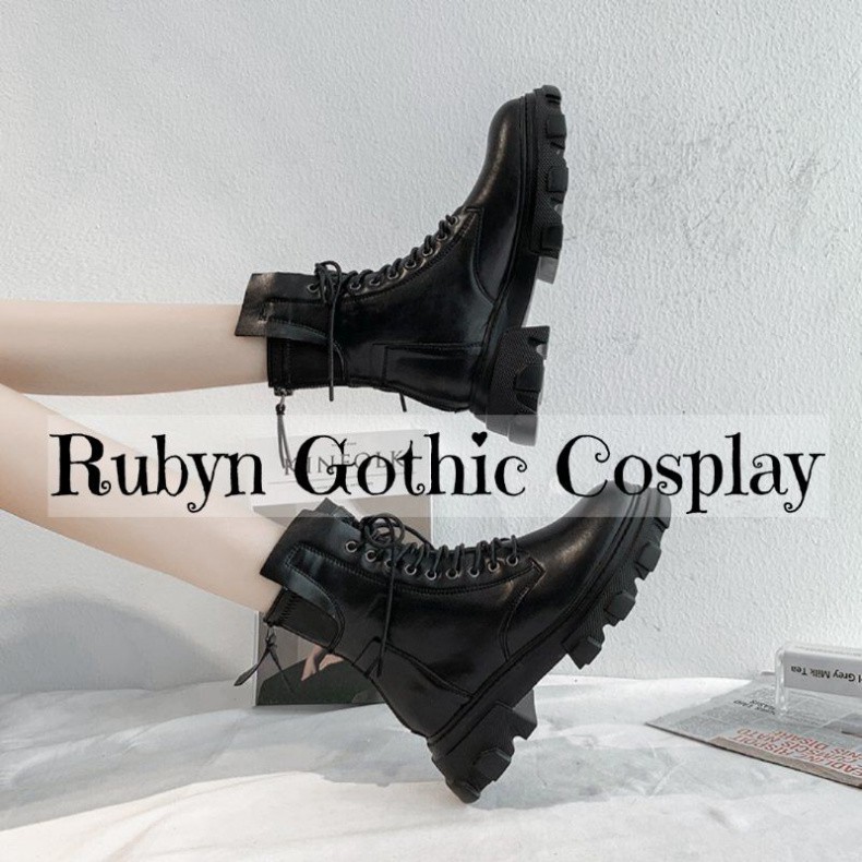 freeship [Video] 🔥 Giày Boots chiến binh khoá kéo cool ngầu độc lạ mới ( dây kéo phía sau )