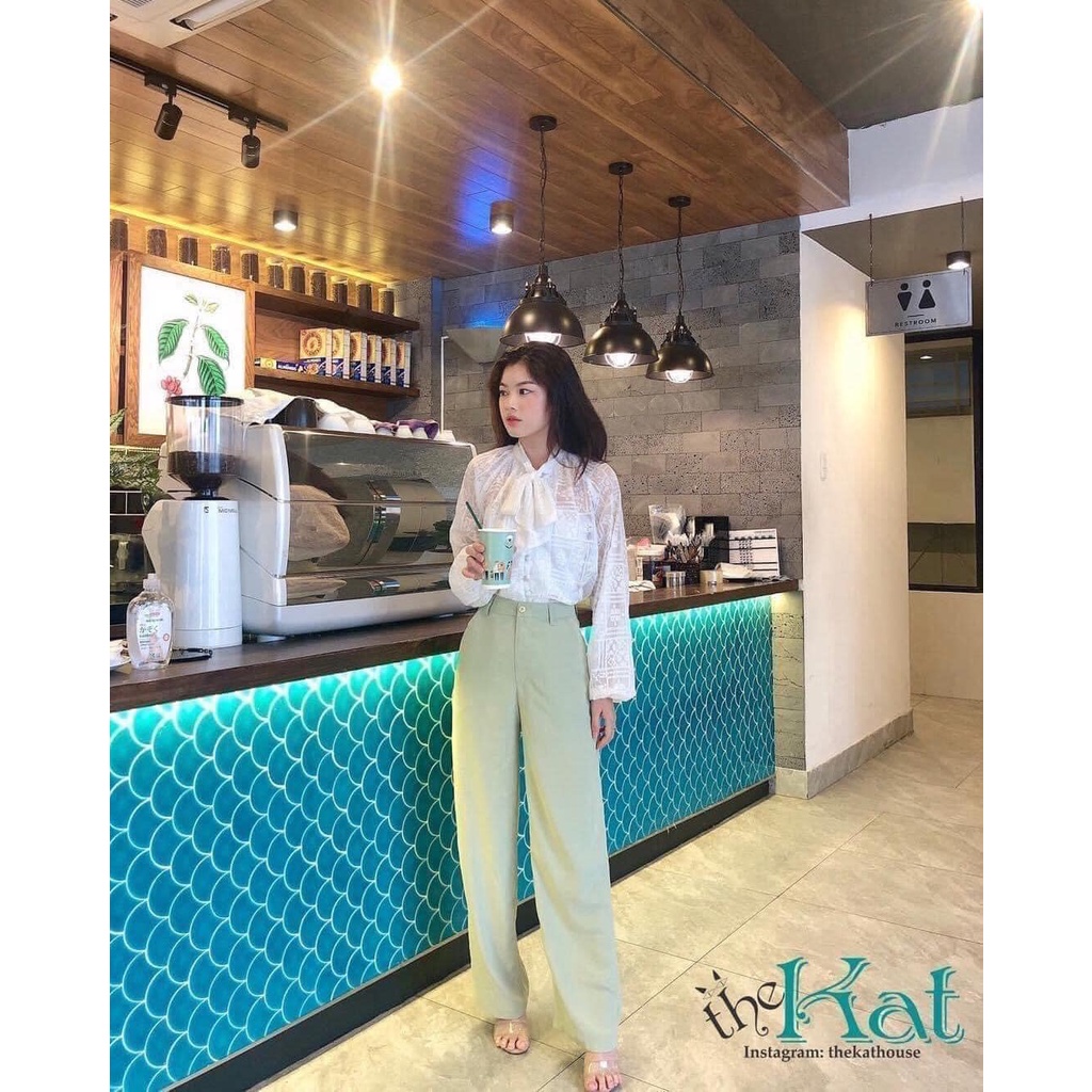 Quần Lụa Ống Suông The Kat House, vải lụa cao cấp cực mát, thoải mái, phù hợp đi làm, đi chơi