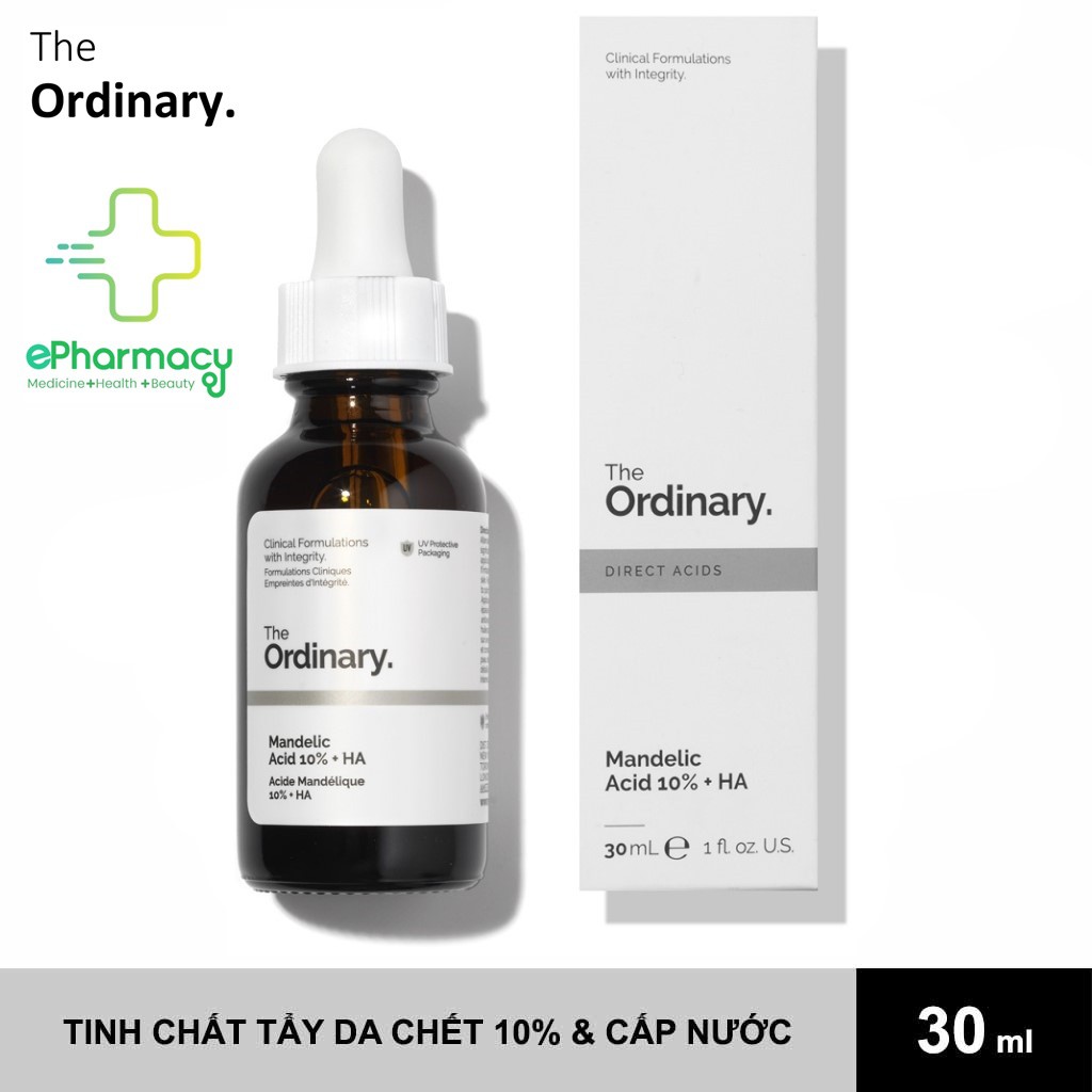 THE ORDINARY Mandelic Acid 10%+ HA Serum The Ordinary AHA & HA tẩy da chết, dưỡng ẩm, giảm mụn 30ml