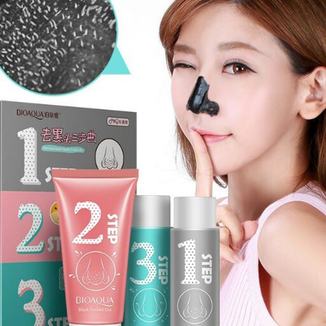 Combo 3 Bước-Mặt nạ lột mụn đầu đen lớn [Set 3 bước]