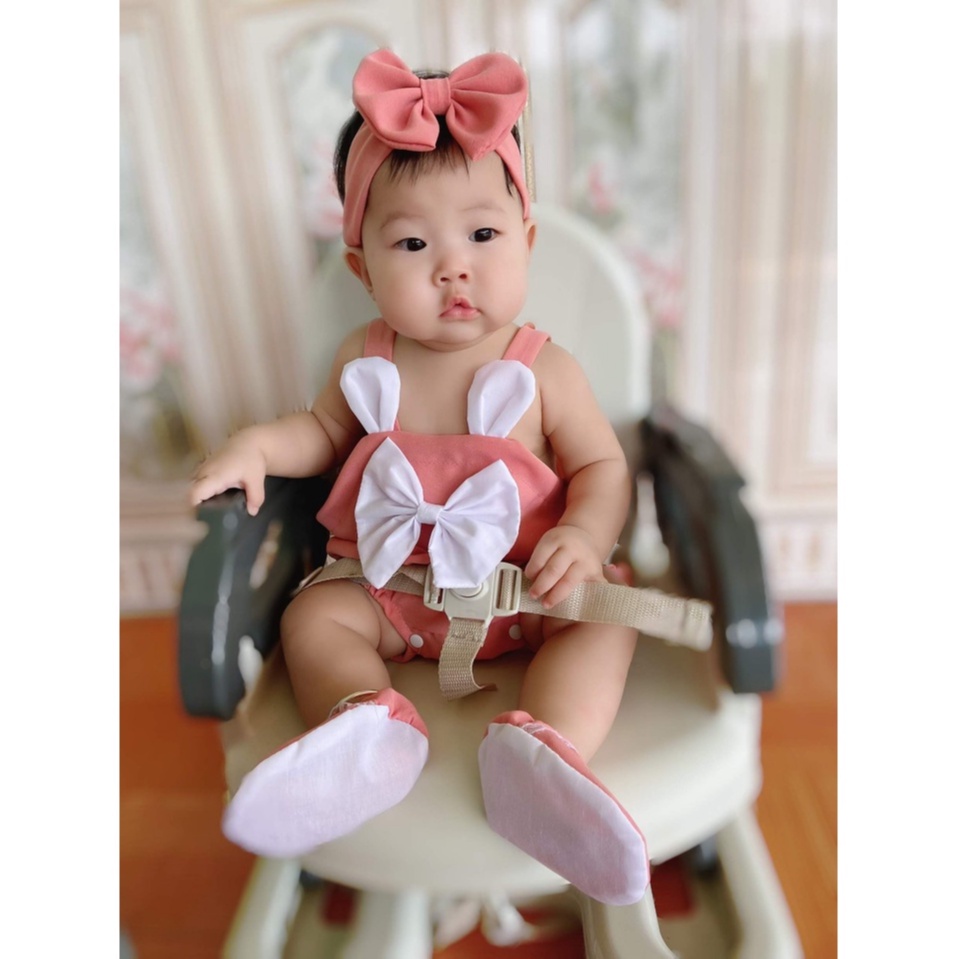 Body tai thỏ cho bé gái sơ sinh 1 tuổi đáng yêu CHIP STORE