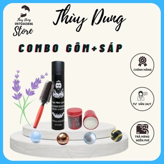 Combo gôm sáp the pro lock + wax osis đỏ thrill 3 tạo kiểu giữ nếp cho tóc. hàng chính hãng
