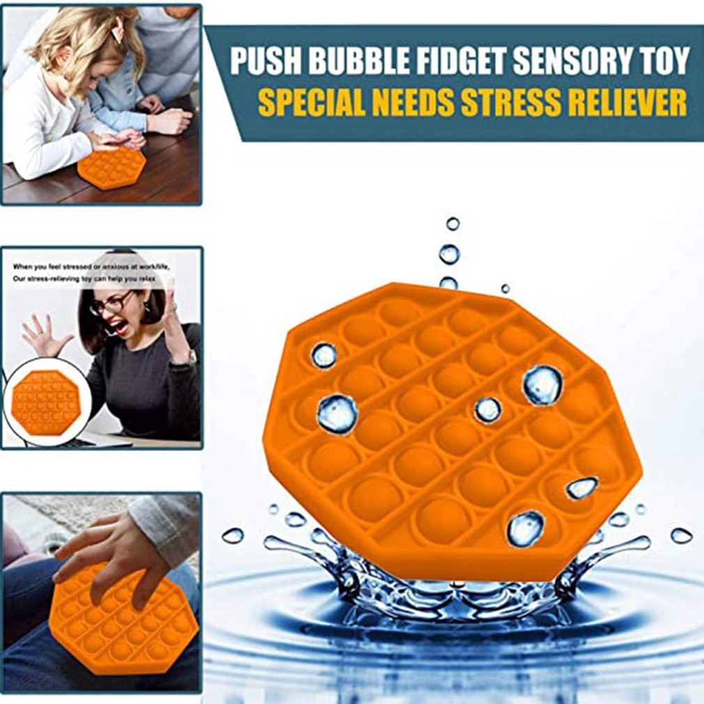 Tiktok Pop Its Round Fidget Toy Push Bubble Stress Relief Kids Pop It Đồ chơi nhấn bong bóng giải tỏa căng thẳng đa dụng chất lượng cao