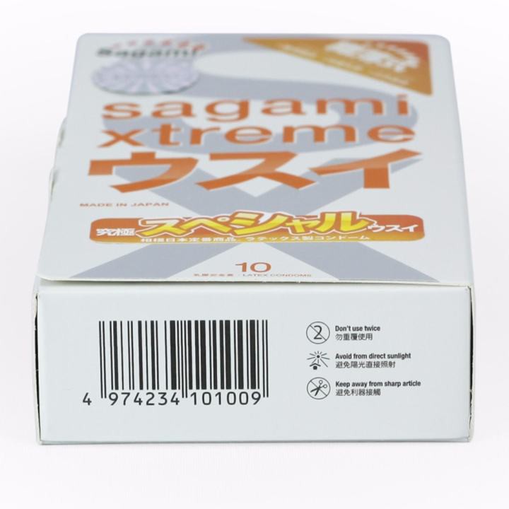 COMBO 2 hộp bao cao su Sagami Xtreme White &amp; Super Xtreme siêu mỏng - 20 cái