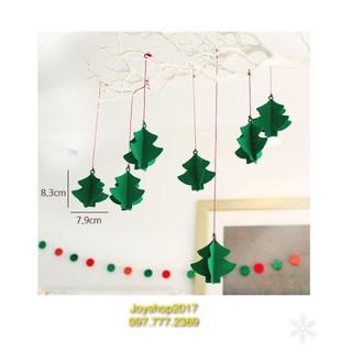 Set dây treo cây thông 3D trang trí Noel siêu đáng iu 🎅🎄❄️