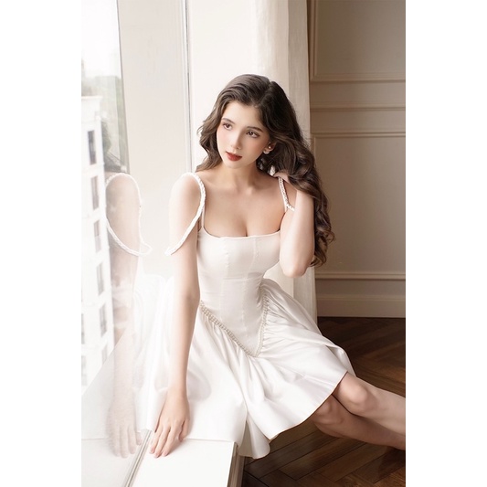 Đầm lụa hai dây dạng corset  Merryn Dress
