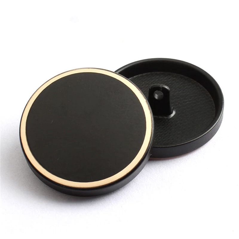 10 cái / lô 15/23 / 28mm Nút lớn cho quần áo Nút may kim loại màu đen Quần áo trang trí Phụ kiện Nút áo