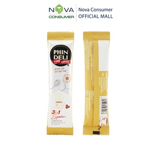[Combo 2 hộp] Cà Phê Hòa Tan PhinDeli 3in1 Signature (15g x 10 gói x 2 hộp)