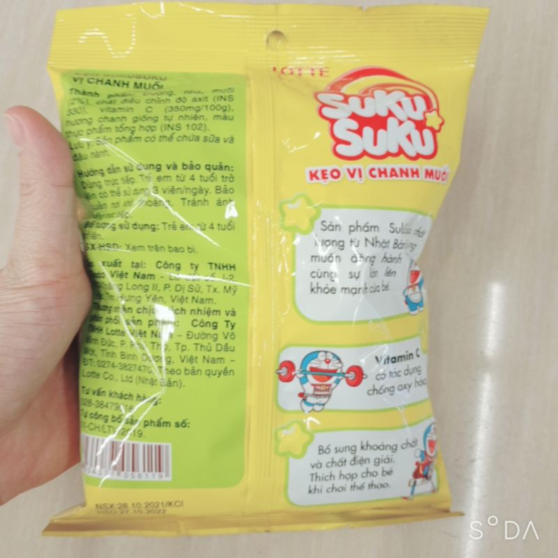 Kẹo vị chanh muối SUKUSUKU 120g