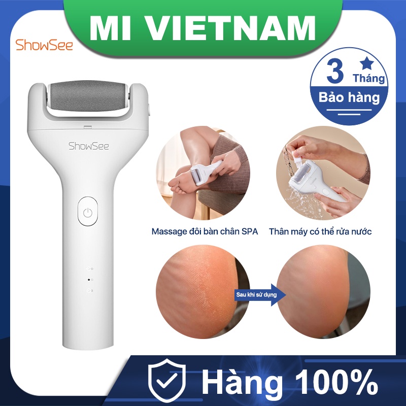 Máy chà gót chân Xiaomi ShowSee B1-W đôi chân mịn màng SPA IPX7 thân máy có thể rửa nước