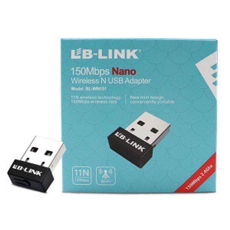 LB LINK - USB Wifi Nano Tốc Độ 150Mbps không râu thu sóng wifi cho máy tính – Thu wifi loại thường