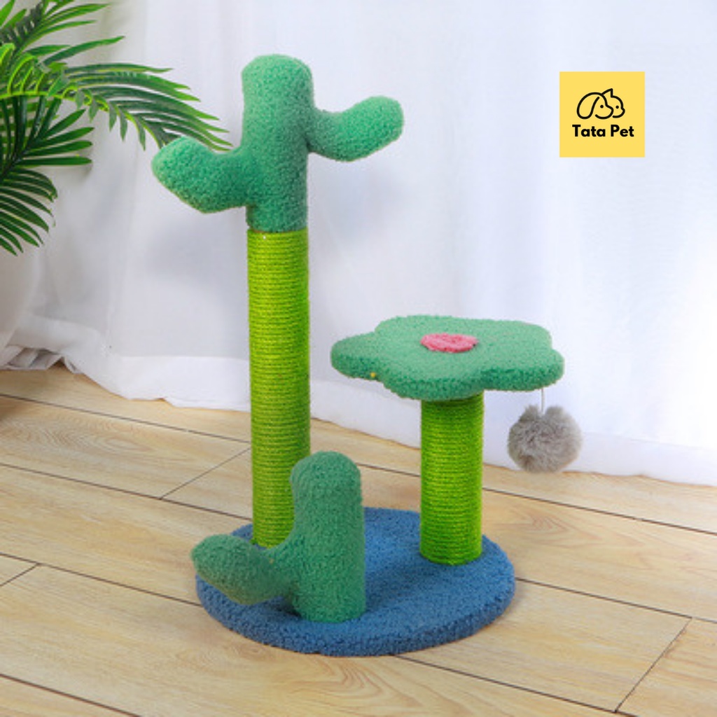 [ CATTREE VIỆT NAM ] Nhà cây cho mèo kiêm Cây cào móng cho mèo (CM2.4) TATAPET