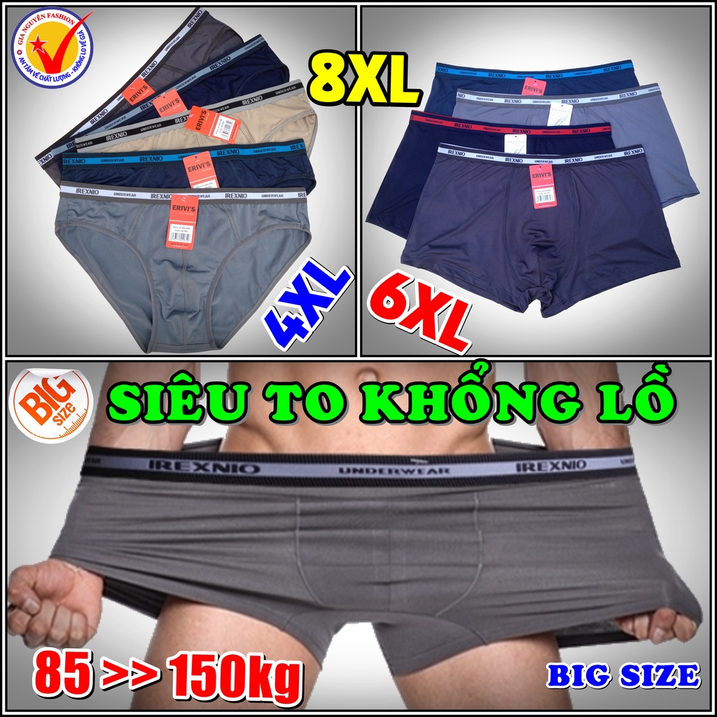 [Mã FADEP2212 giảm 10k đơn từ 99k] SIÊU TO KHỔNG LỒ: 1 chiếc Quần lót nam BigSize chỉ dành cho người mập