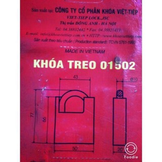 Ổ khoá Việt Tiệp chống cắt 4 phân, 5 phân