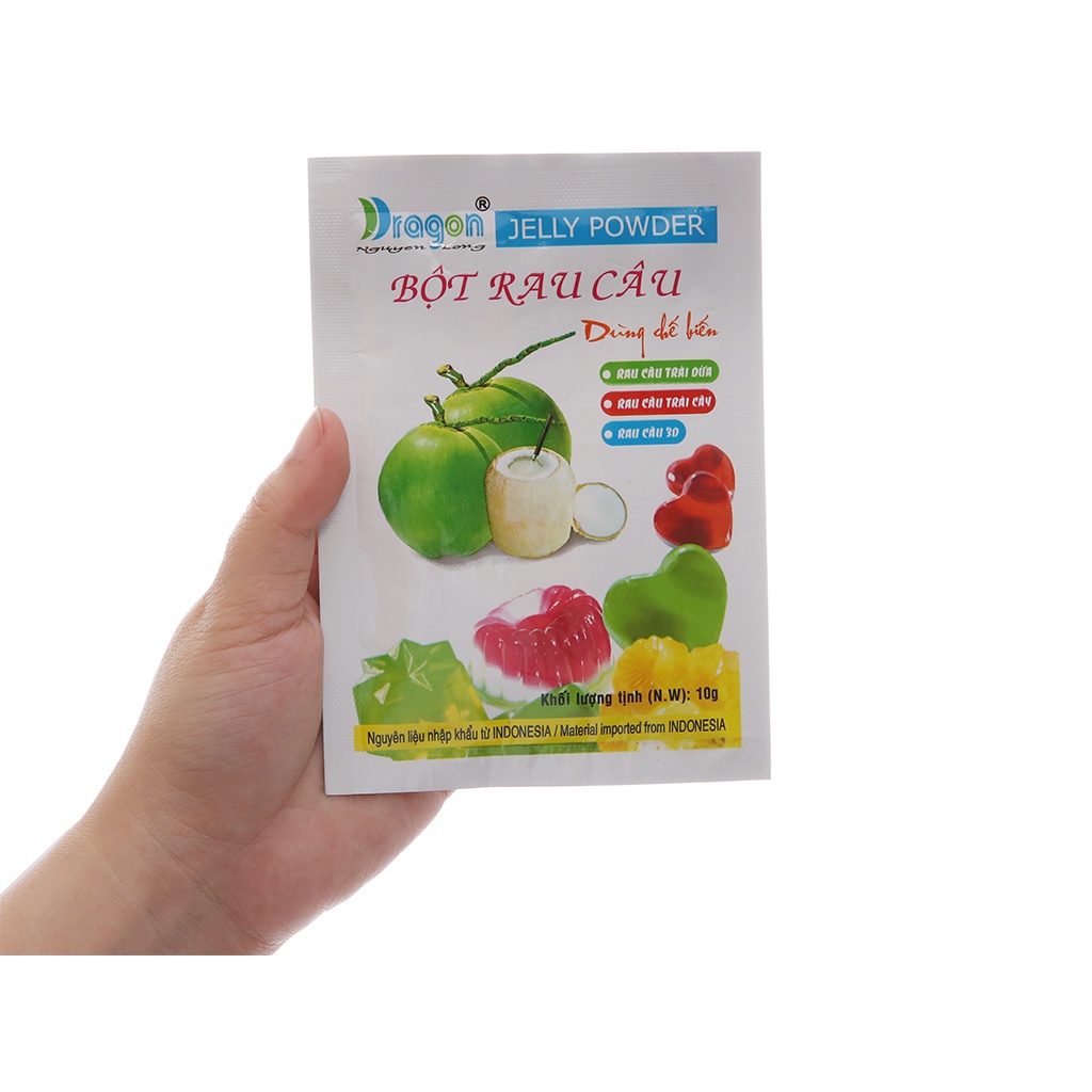 Rau câu dẻo Dragon hương dừa gói 10g
