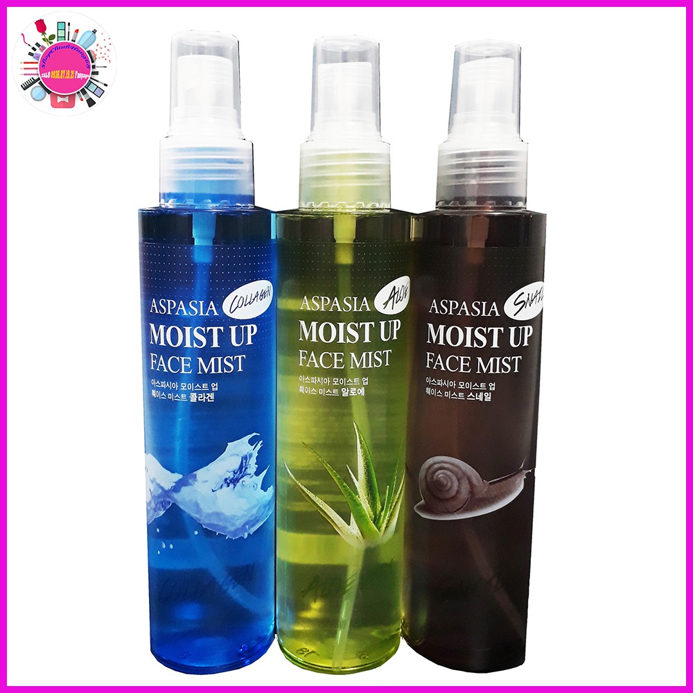 Xịt Khoáng ASPASIA MOIST UP Cân Bằng Độ Ẩm Da 150ml KOREA