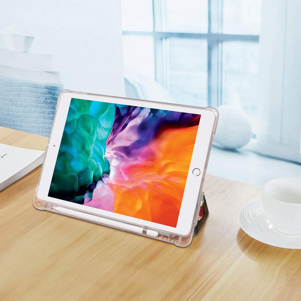 Bao Da Máy Tính Bảng Có Khe Đựng Bút Cho iPad Air3 10.5 mini5 mini4 pro11 iPad air gen8 10.2 air4 10.9 air2 air1 6th 5th 9.7