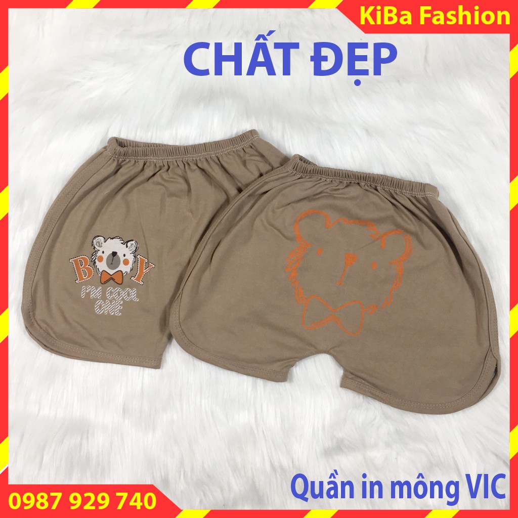 [HÀNG CAO CẤP] Set 5 Quần đùi chục in mông LOẠI ĐẸP chất cotton 100% mềm mịn, mát cho bé Trai/ Gái 3-14kg - QĐ -HMA08