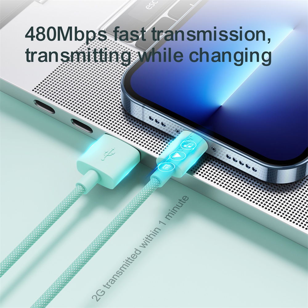 Dây cáp sạc nhanh Joyroom USB 2.4A nhiều màu tùy chọn thích hợp cho iPhone 13 12 11 Pro Max