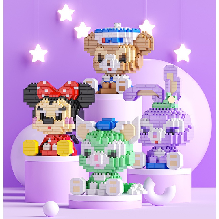 MÔ HÌNH LẮP RÁP MINI 3D NHÂN VẬT HOẠT HÌNH ĐÁNG YÊU CHO BÉ - ĐỒ CHƠI XÉP HÌNH CHO BÉ