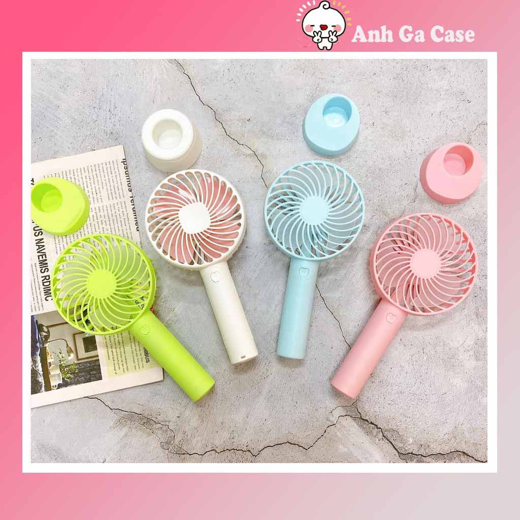 Quạt mini cầm tay có đế để bàn, quạt mini