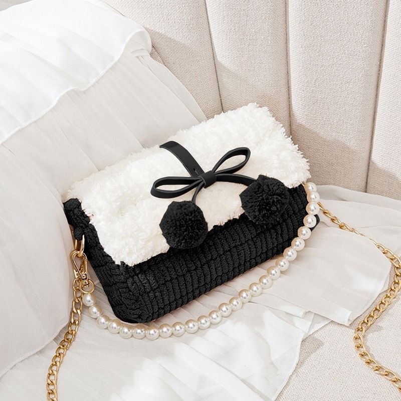 Túi Handmade Tự Đan Pom Pom - Phụ Kiện Đan Túi