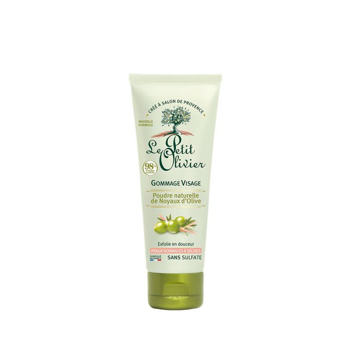 Tẩy tế bào chết dạng hạt Le Petit Olivierchiết xuất Dầu Olive 75ML