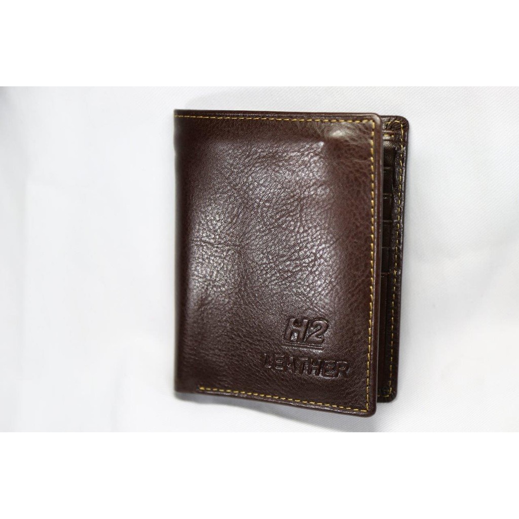 Ví Nam H2, Bóp Da Nam Da bò thật 100% - Bền bỉ lịch sự, bảo hành 24 tháng về Da