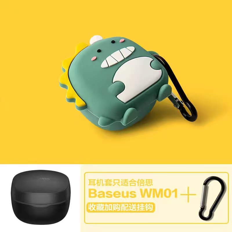 Vỏ Bọc Bảo Vệ Hộp Sạc Tai Nghe Baseus WM01 Kiểu Hoạt Hình Dễ Thương