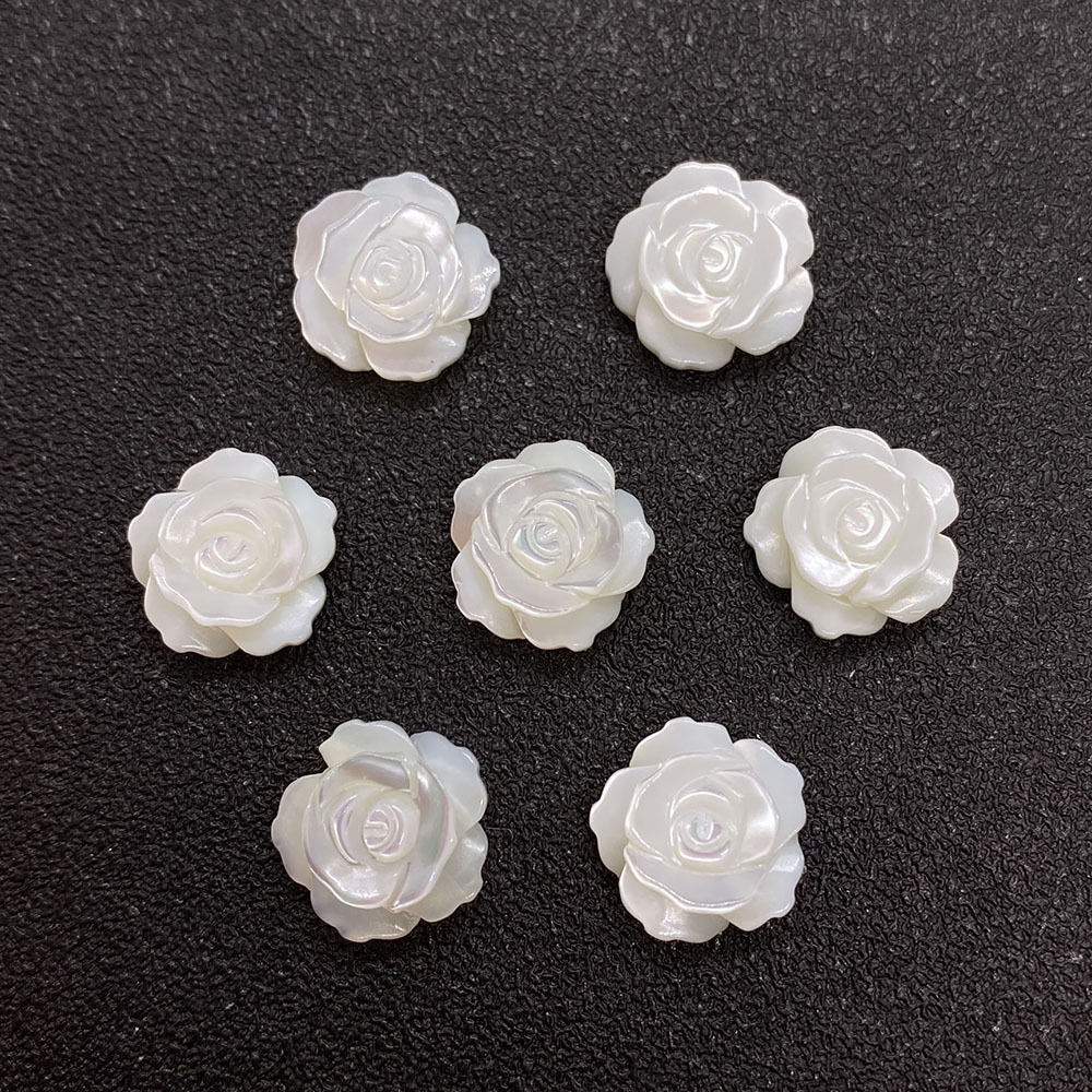 Bộ 5 Phụ Kiện Làm Bông Tai Hình Hoa Hồng 8mm12mm DIY