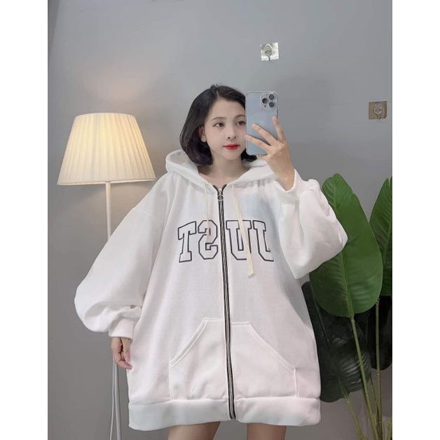Áo KHOÁC NỈ cotton  form dáng rộng unisex- ÁO POLO CHỮ JUTS -- MẪU HOT 2022