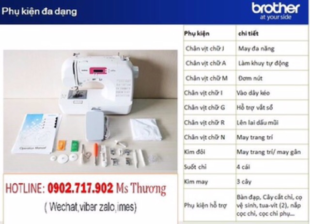 Máy May Điện Tử Nhật Bản Brother FS50 hàng mới 100% chính hãng Brother