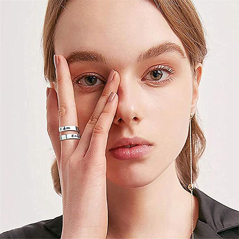 Nhẫn Hở Thiết Kế Đơn Giản Có Thể Điều Chỉnh Kích