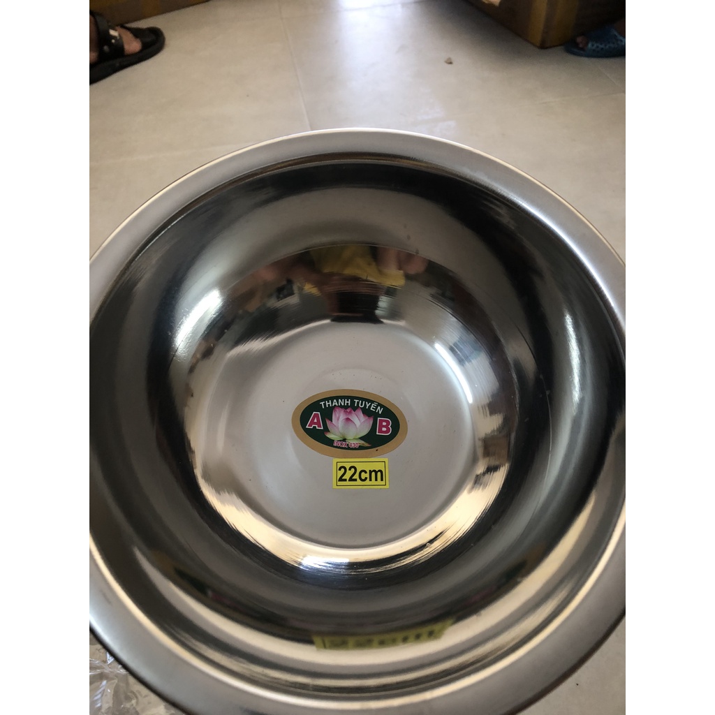 BÁT INOX DÀN CHO SPA SIZE LỚN 22CM