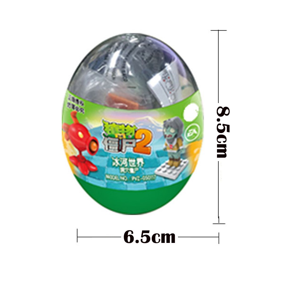 Hàng Có Sẵn Mới Bộ Đồ Chơi Xếp Hình Plants vs Zombies ABS PVZ Peashooter Cho Trẻ Em