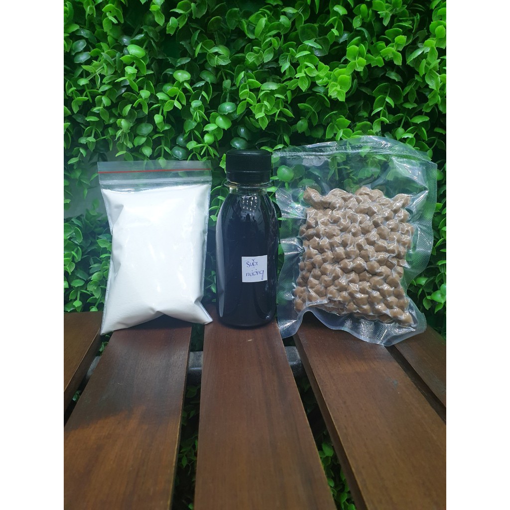 [Loại Cao Cấp] Set Nguyên Liệu Làm Trà Sữa Tại Nhà - Trà Sữa Nướng