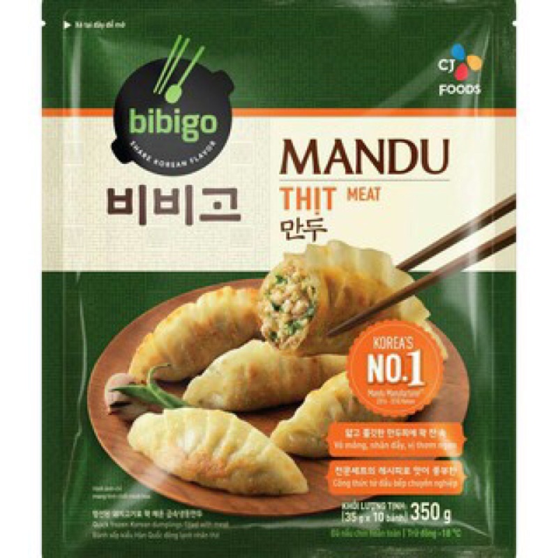 Bánh xếp mandu thịt Bibigo 350g