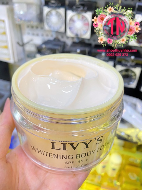 [ẢNH TỰ CHỤP] Kem Body dưỡng trắng da Livy’s Thái Lan - Chính Hãng Có Tem