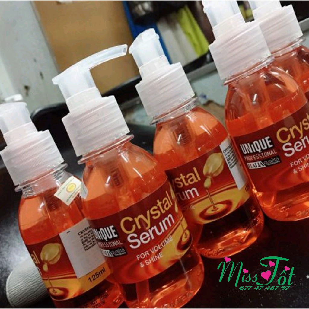Serum Unique Crystal 125ml. Tinh Dầu Làm Bóng Và Chữa Trị Tóc Khô Chẻ Ngọn | BigBuy360 - bigbuy360.vn