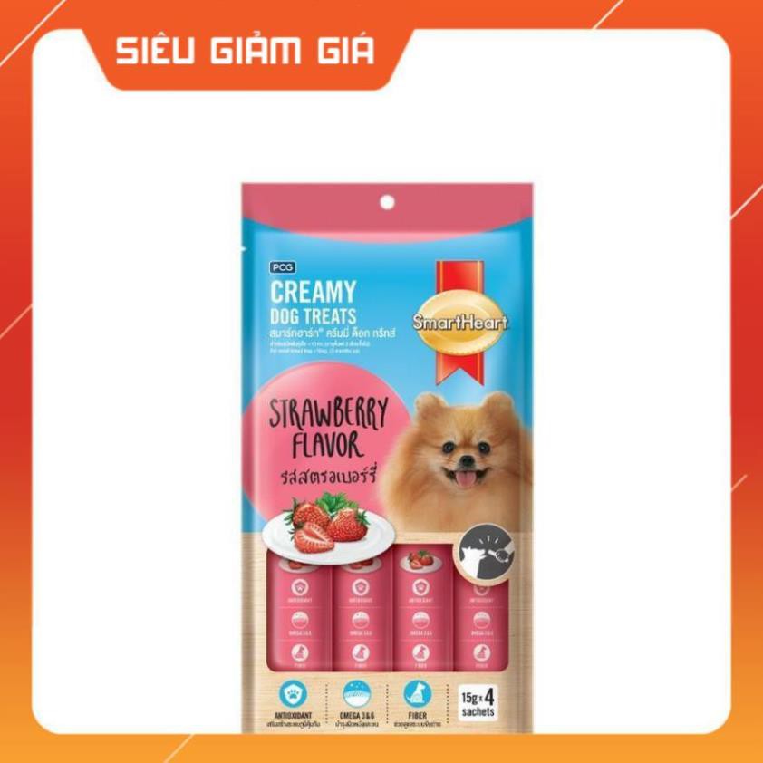 [GIẢM GIÁ] Bánh Thưởng Dạng Kem Cho Chó SmartHeart Creamy - petshop số 01 zubumshop