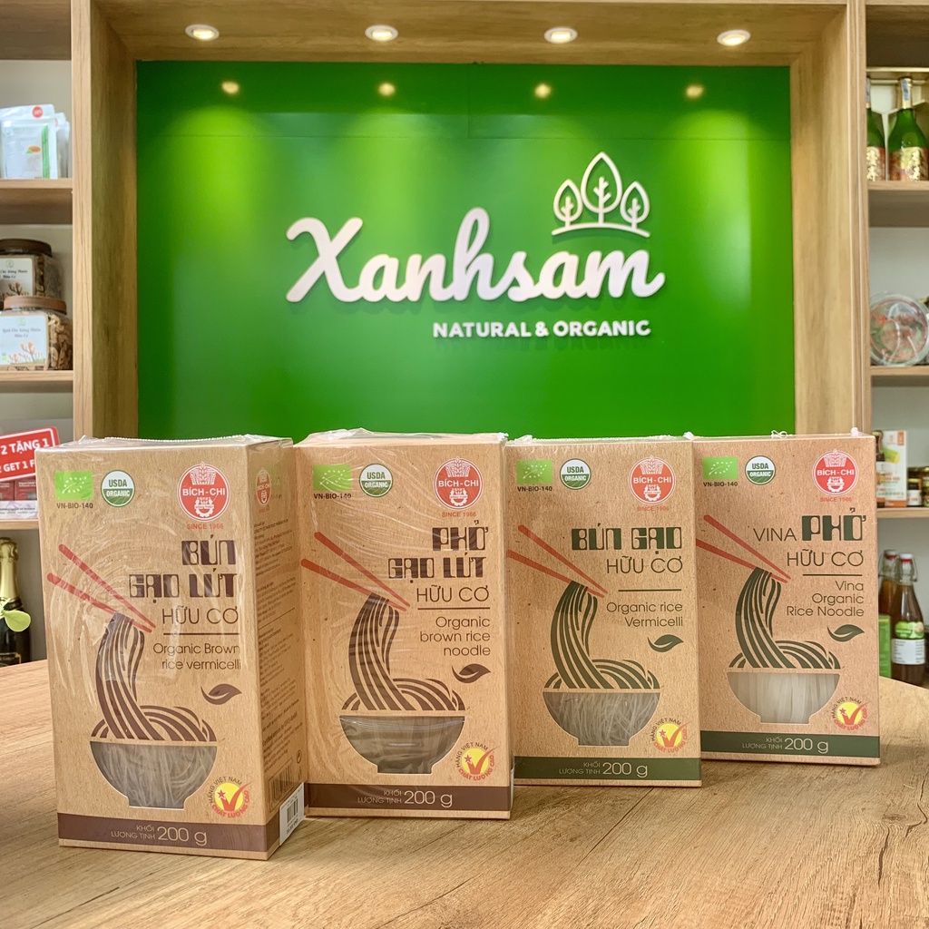 Bún Gạo/Phở Gạo Trắng/Lứt Hữu Cơ Bích Chi- Xanhsam Organic