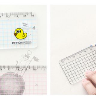 Thước kẻ nhựa cứng cute