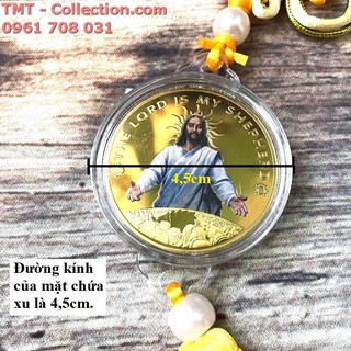 Dây treo may mắn Xu Hình Chúa Mạ Vàng In Màu; Dùng để trang trí, đem lại may mắn-TMT Collection-SP002393