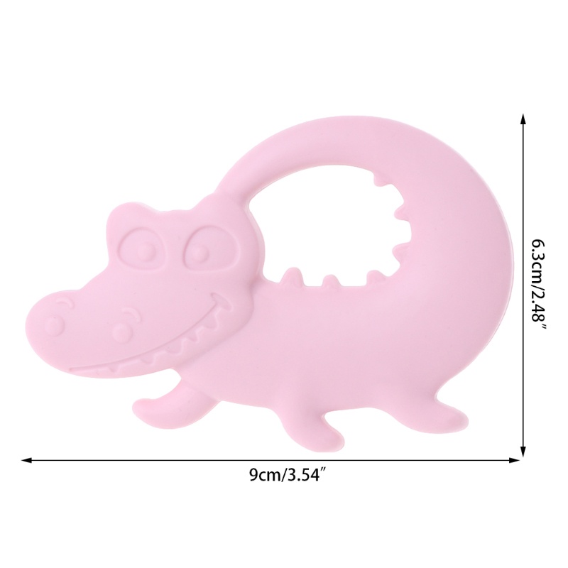 Haha Vòng Cổ Đồ Chơi Gặm Nướu Hình Cá Sấu Bằng Silicone Dành Cho Trẻ Sơ Sinh