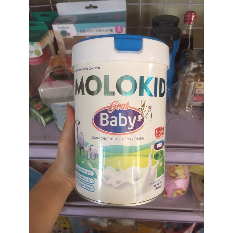 sữa dê molokid goat baby cho trẻ 0-12 tháng 900g date 2022