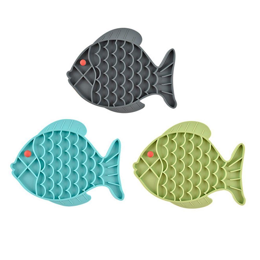 MIQUEL Đĩa Đựng Thức Ăn Cho Thú Cưng Hình Con Cá