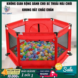 Đồ chơi lều, quây bóng khung inox chắc chắn và an toàn, siêu dễ thương cho bé, tặng kèm 10 bóng