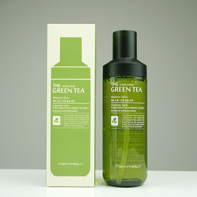 Nước hoa hồng  trà xanh Tonymoly The Chok Chok Green Tea Watery Toner