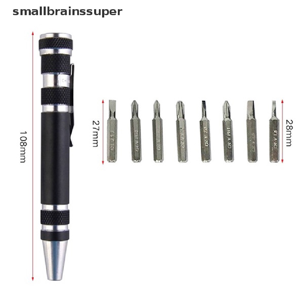 Bộ Tua Vít Mini 8 Trong 1 Bỏ Túi Tiện Dụng SBS